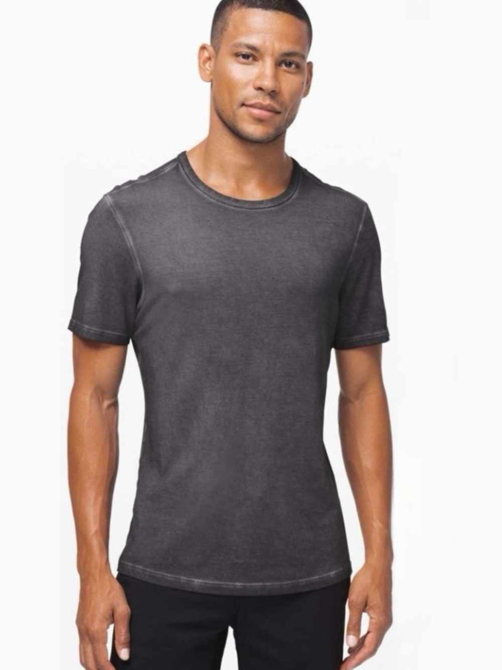 Lululemon 5 Year Basic Tee Mens S Anchor Sun Wash Gray Vitasea Crew Shirt Gym
